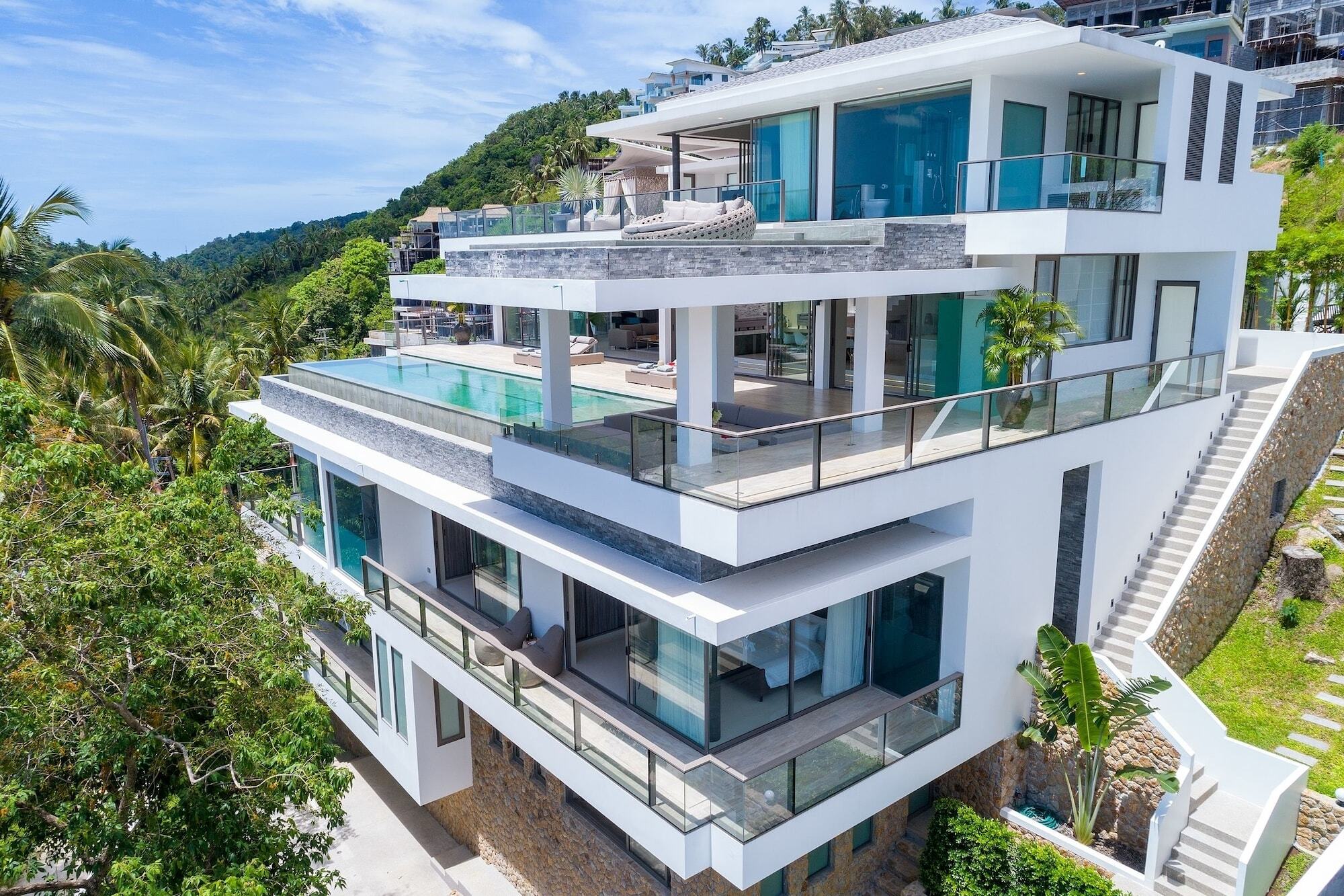 Villa One - New Luxury Sea View Villa หาดเฉวง ภายนอก รูปภาพ
